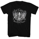 Def Leppard-Rockofages-Black Adult S/S T-Shirt - Black