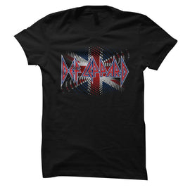 Def Leppard-Brit Ish-Black Ladies S/S T-Shirt - Black