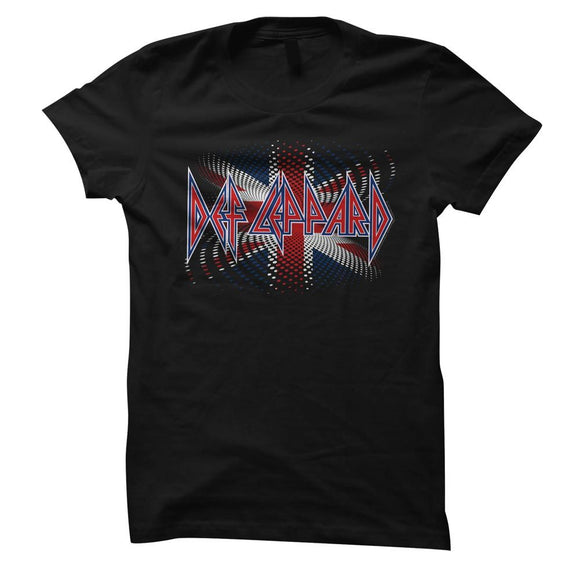 Def Leppard-Brit Ish-Black Ladies S/S T-Shirt - Black