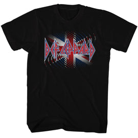 Def Leppard-Brit Ish-Black Adult S/S T-Shirt - Black