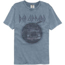 Def Leppard-Def Leppard Pink Truck Blue-Blue Jean Adult S/S Comfort Color T-Shirt - Blue Jean