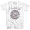 Def Leppard-Pinktruckblue-White Adult S/S T-Shirt - White