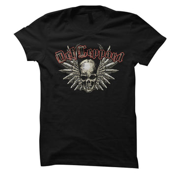 Def Leppard-Defleppard-Black Ladies S/S T-Shirt - Black