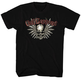 Def Leppard-Defleppard-Black Adult S/S T-Shirt - Black