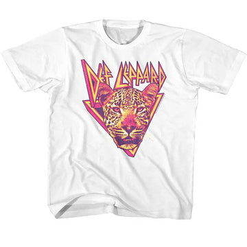 Def Leppard-Leppard Leopard-White Toddler S/S T-Shirt-2T - White