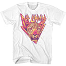 Def Leppard-Leppard Leopard-White Adult S/S T-Shirt - White