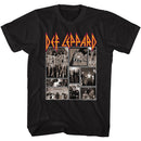 Def Leppard-Def Collage-Black Adult S/S T-Shirt - Black