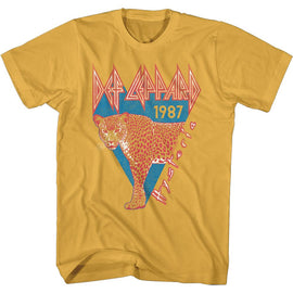 Def Leppard-Half Leopard-Ginger Adult S/S T-Shirt - Ginger