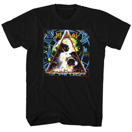 Def Leppard-Hysteria-Black Adult S/S T-Shirt - Black