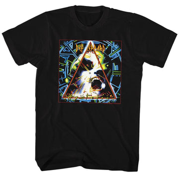 Def Leppard-Hysteria-Black Adult S/S T-Shirt - Black