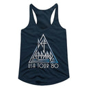 Def Leppard-USA-Midnight Navy Ladies Racerback-S - Midnight Navy