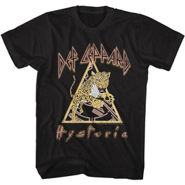 Def Leppard-Hysteria Lep-Black Adult S/S T-Shirt - Black