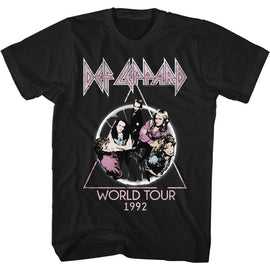 Def Leppard-Adrenalize 92-Black Adult S/S T-Shirt - Black