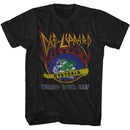 Def Leppard-Def Leppard Hysteria World Tour-Black Adult S/S T-Shirt - Black