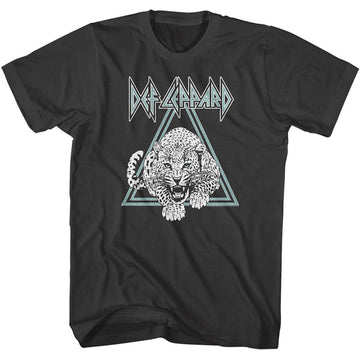 Def Leppard-Def Leppard Double Triangle-Smoke Adult S/S T-Shirt - Smoke