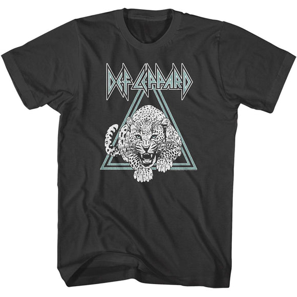 Def Leppard-Def Leppard Double Triangle-Smoke Adult S/S T-Shirt - Smoke