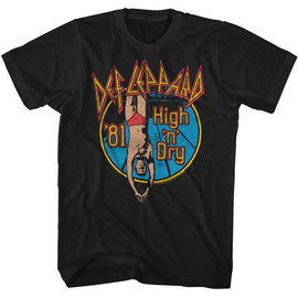 Def Leppard-High N Dry-Black Adult S/S T-Shirt - Black