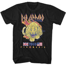 Def Leppard-Def Leppard Pyromania-Black Adult S/S T-Shirt - Black