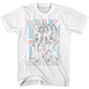 Def Leppard-Def Leppard Pyromania Flag-White Adult S/S T-Shirt - White