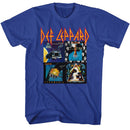 Def Leppard-Def Leppard-Royal Adult S/S T-Shirt - Royal