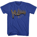 Def Leppard-Def Leppard Logo And Crosshairs-Royal Adult S/S T-Shirt - Royal