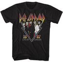 Def Leppard-Def Leppard 1987 Live In Concert-Black Adult S/S T-Shirt - Black
