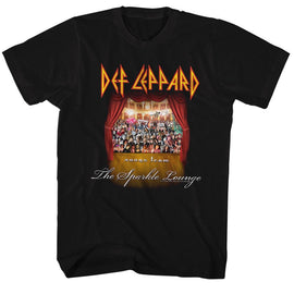 Def Leppard-Sparklelounge-Black Adult S/S T-Shirt - Black