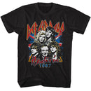 Def Leppard-Def Leppard Hysteria 1987-Black Adult S/S T-Shirt - Black
