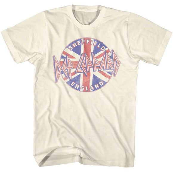 Def Leppard-Def Leppard Sheffield-Natural Adult S/S T-Shirt - Natural
