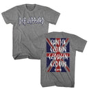 Def Leppard-Def Leppard Gunter Gleiben Front And Back-Graphite Heather Adult S/S T-Shirt ***F&B***-S - Graphite Heather