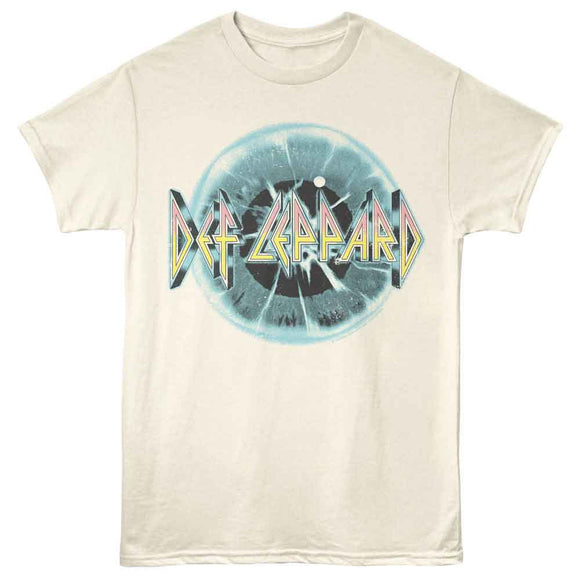 Def Leppard-Def Leppard Eye-Natural Adult S/S T-Shirt - Natural