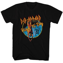Def Leppard-High N Dry-Black Adult S/S T-Shirt - Black