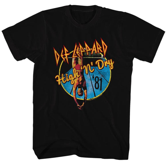 Def Leppard-High N Dry-Black Adult S/S T-Shirt - Black