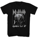 Def Leppard-Hysteria Tour-Black Adult S/S T-Shirt - Black
