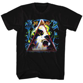 Def Leppard-Hysteria-Black Adult S/S T-Shirt - Black