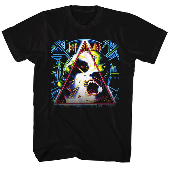 Def Leppard-Hysteria-Black Adult S/S T-Shirt - Black