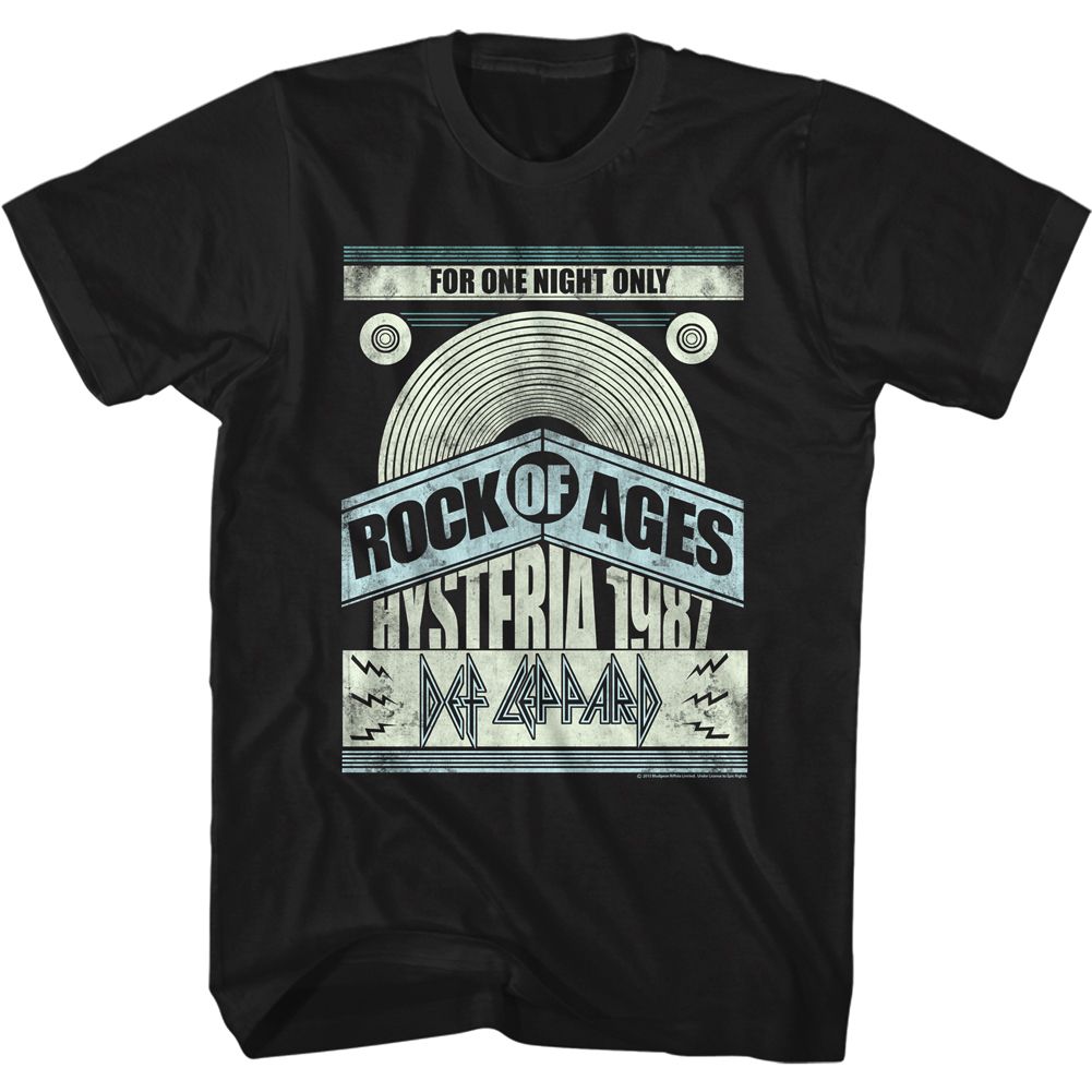 Official Def Leppard For One Night Only T-Shirt | Licensed Rock Band T ...