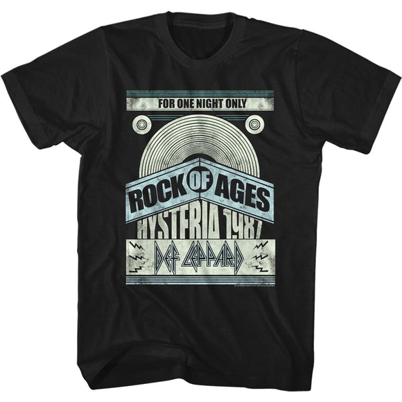 Def Leppard-For One Night Only-Black Adult S/S T-Shirt - Black
