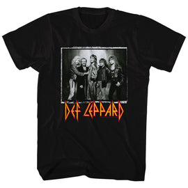 Def Leppard-World Tour-Black Adult S/S T-Shirt - Black