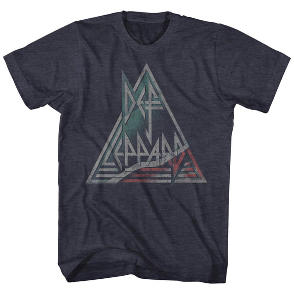 Def Leppard-Watermelone-Navy Heather Adult S/S T-Shirt - Navy Heather