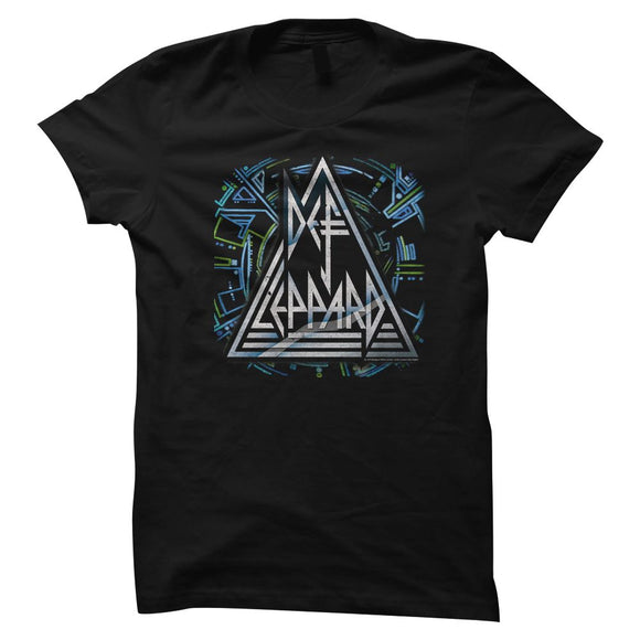 Def Leppard-Histeric Logo-Black Ladies S/S T-Shirt - Black