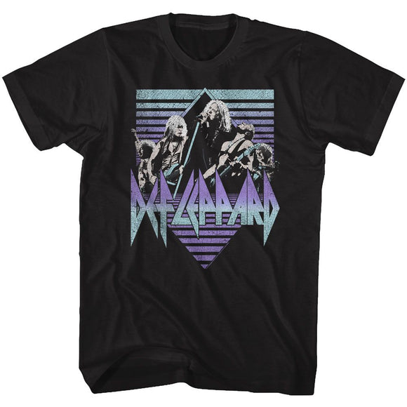 Def Leppard-Sing It-Black Adult S/S T-Shirt - Black
