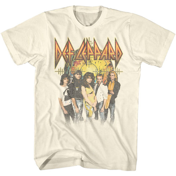 Def Leppard-Splosion Men-Natural Adult S/S T-Shirt - Natural