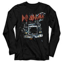 Def Leppard-Onthroughttheglass-Black Adult L/S T-Shirt - Black