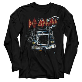 Def Leppard-Onthroughttheglass-Black Adult L/S T-Shirt - Black