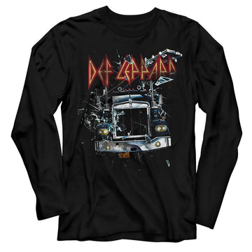 Def Leppard-Onthroughttheglass-Black Adult L/S T-Shirt - Black