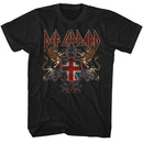Def Leppard-Defcrest-Black Adult S/S T-Shirt - Black