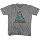 Def Leppard-Primary Triangle-Graphite Heather Toddler S/S T-Shirt-4T - Graphite Heather