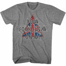 Def Leppard-Pour Some Triangle-Graphite Heather Adult S/S T-Shirt - Graphite Heather