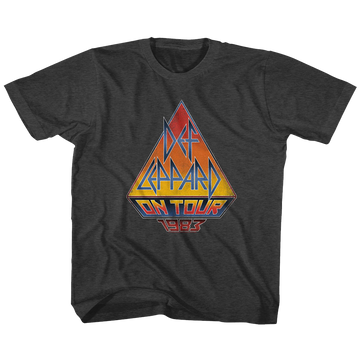Def Leppard-On Tour 83-Vintage Smoke Youth S/S T-Shirt (7-8) - Vintage Smoke